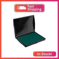 Large Premium Green Ink Stamp Pad - 5" by 7" - Quality Felt Pad