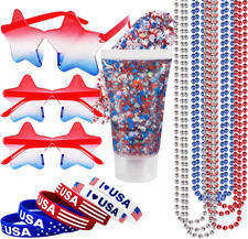 4Th of July Outfits for Women,4Th of July Accessories Set with Red White and Blu