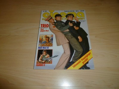 Zeitung Film Kino Zeitschrift Magazin Cinema Nr. 9 / 1985 - Mad Max 3 - Rambo 2