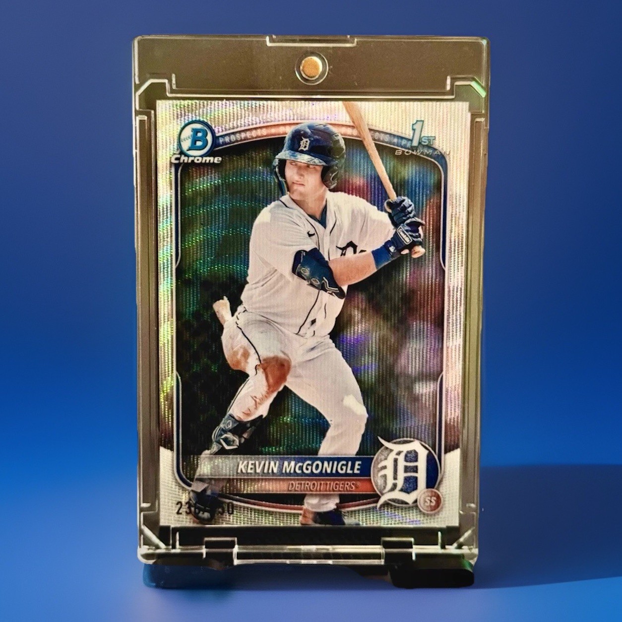2025 Bowman - Chrome Prospects Kevin McGonigle #BCP-79 Wave Refractor /350 (RC)