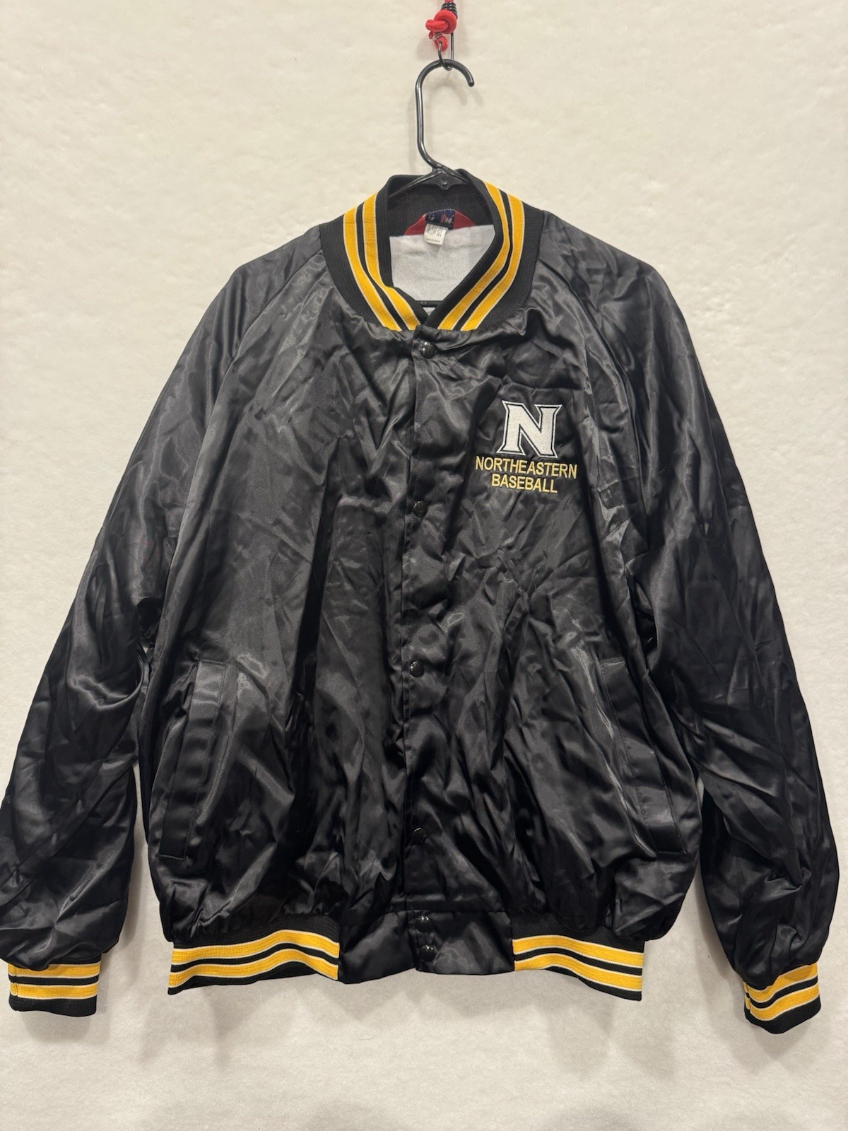 North Eastern Baseball Varsity Jacket Polyester B… - image 1