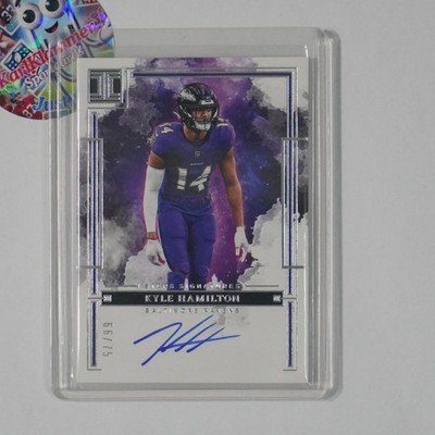 2025 Panini Immaculate Collection #ISS-KHN Kyle Hamilton Stars Signatures #/75