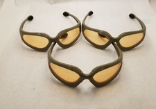 2005 Nerf Dart Tag Glasses Safety Goggles Gray W/ Orange Lens Hasbro Lot of 3
