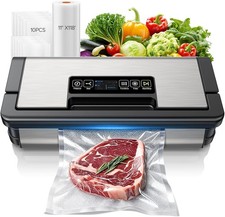 Sigillatrice Sottovuoto Commerciale Multifunzione Automatica Confezionamento Alimenti con Sacchetto
