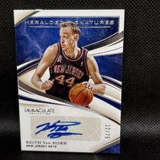 2019-20 Panini Immaculate Heralded Signatures /75 Keith Van Horn #HS-KVH Auto