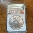 2019 $1 American Silver Eagle NGC MS 70 | Everhart Signed Uncirculated UNC BU