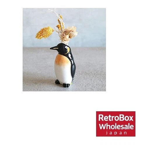 Global Arrow Animal Vase C Penguin Size: Approx. φ7 H9 F04-0149