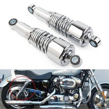 267mm Chrome Motor Rear Shock Absorbers Suspension For Harley Touring Road King