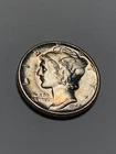 1945 S GEM BU RAINBOW TONED ⭐️🌈 Mercury Dime E