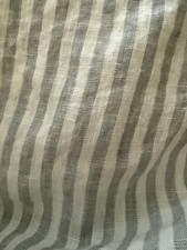 Quince King Pillowcase One European Linen Gray And White