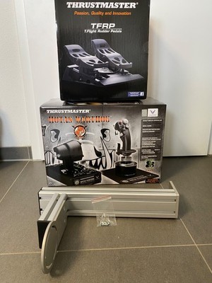 Thrustmaster HOTAS Warthog + TFRP Rudder Pedals + Halterung + OVP TOP