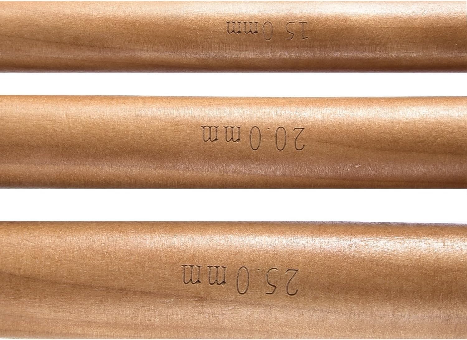 Hestya 15 Pieces Wooden Bamboo Crochet Hooks Set 3 to 25 Mm in Diameters Handcra