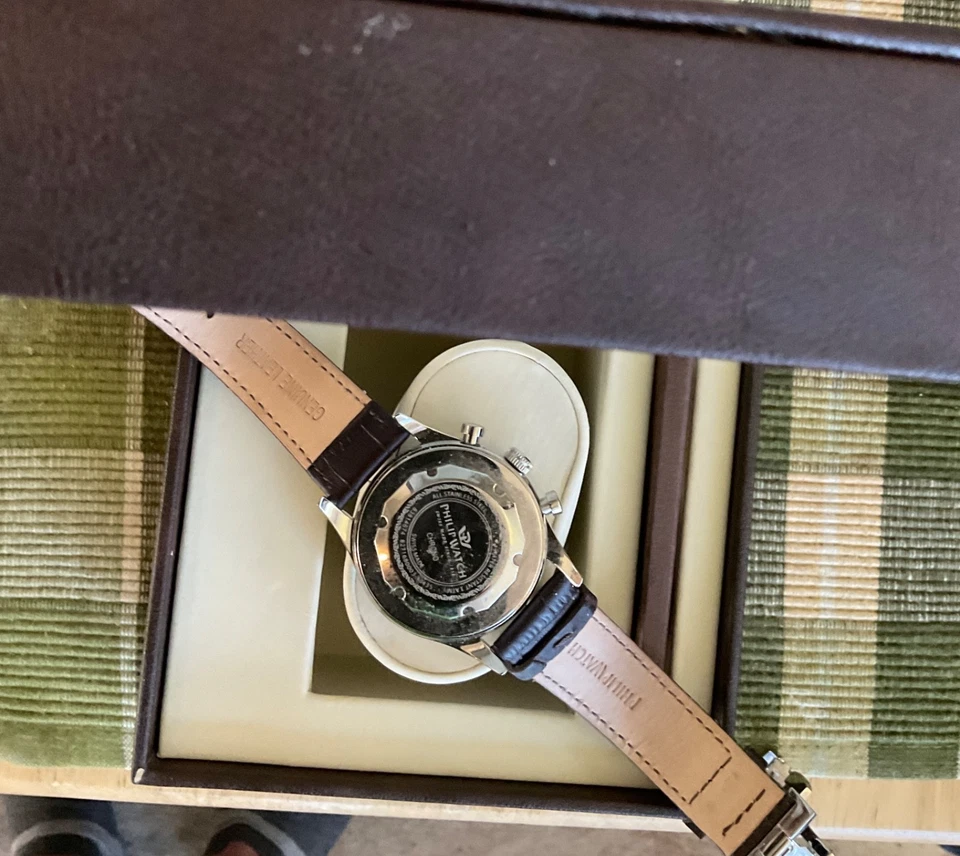 philip watch 41 mm chronograph Blaze racing Rare with ivory dial - Image 4 of 4