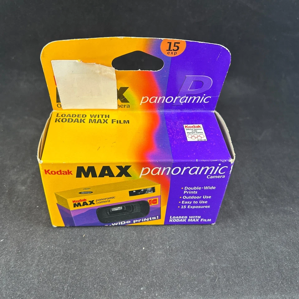 KODAK MAX PANORAMIC VTG OUTDOOR SINGLE USE DISPOSABLE CAMERA NEW NOS EXPIRED - Image 2 of 4