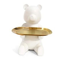 Bedside Decor, Bear Decor, Coffee Table Decor, Sideboard Decor, Matte White