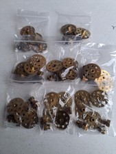 Meccano 4 x 57 Tooth Gears & 4 x 19 Tooth Pinions With Grubs- 1 Bag