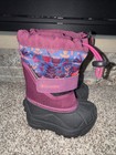 Columbia Winter Snow Boots Baby Girl Size 5 Purple Blue Coral EUC — photo 3