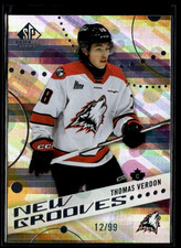 2025-26 CHL SP Game Used New Grooves Orange Foil Thomas Verdon /99