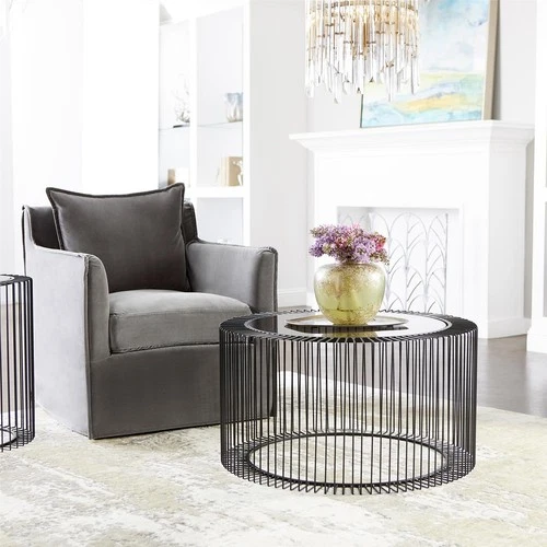 Vase CYAN DESIGN ALKALI Forest Stone Green Hand-Blown Glass - Picture 5 of 9