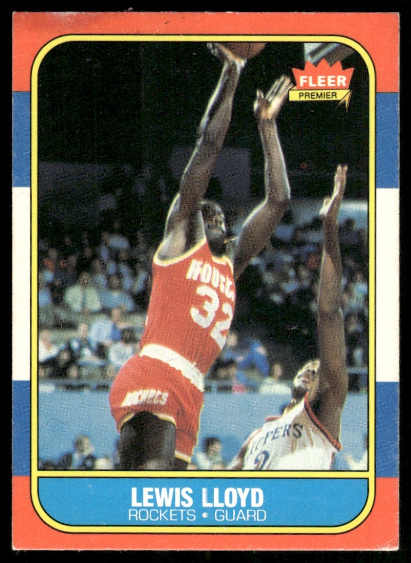 1986-87 Fleer Lewis Lloyd Houston Rockets #65