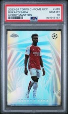 Bukayo Saka 2023 2023-24 Topps Chrome UEFA UCC Hobby Masters #HB-5 Case Hit SP
