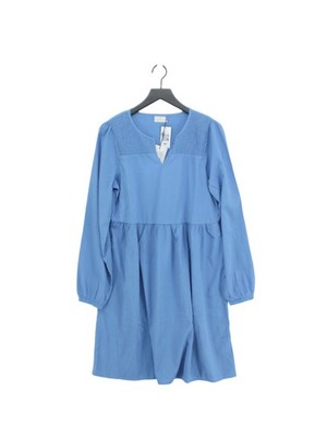 kaffe A-Line Midi Dress in Blue