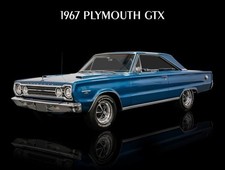 1967 Plymouth GTX Hot Rod in Blue NEW Metal Sign: 9x12" & Free Ship