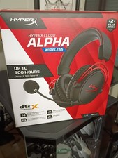 HyperX - Cloud Alpha Wireless Gaming Headset for PC, PS5, and PS4 - Black/Red