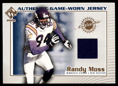 2002 Pacific Private Stock Reserve Authentic Game-Worn Jersey Randy Moss  #73 (MEM)