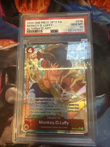 Monkey.D.Luffy (Alternate Art) graded PSA 10 for sale on eBay