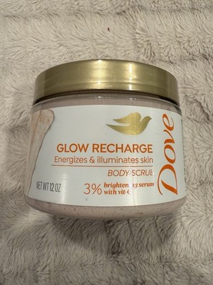 Dove Body Scrub - 12 oz - Glow Recharge 3% Brightening Serum w/ Vit C