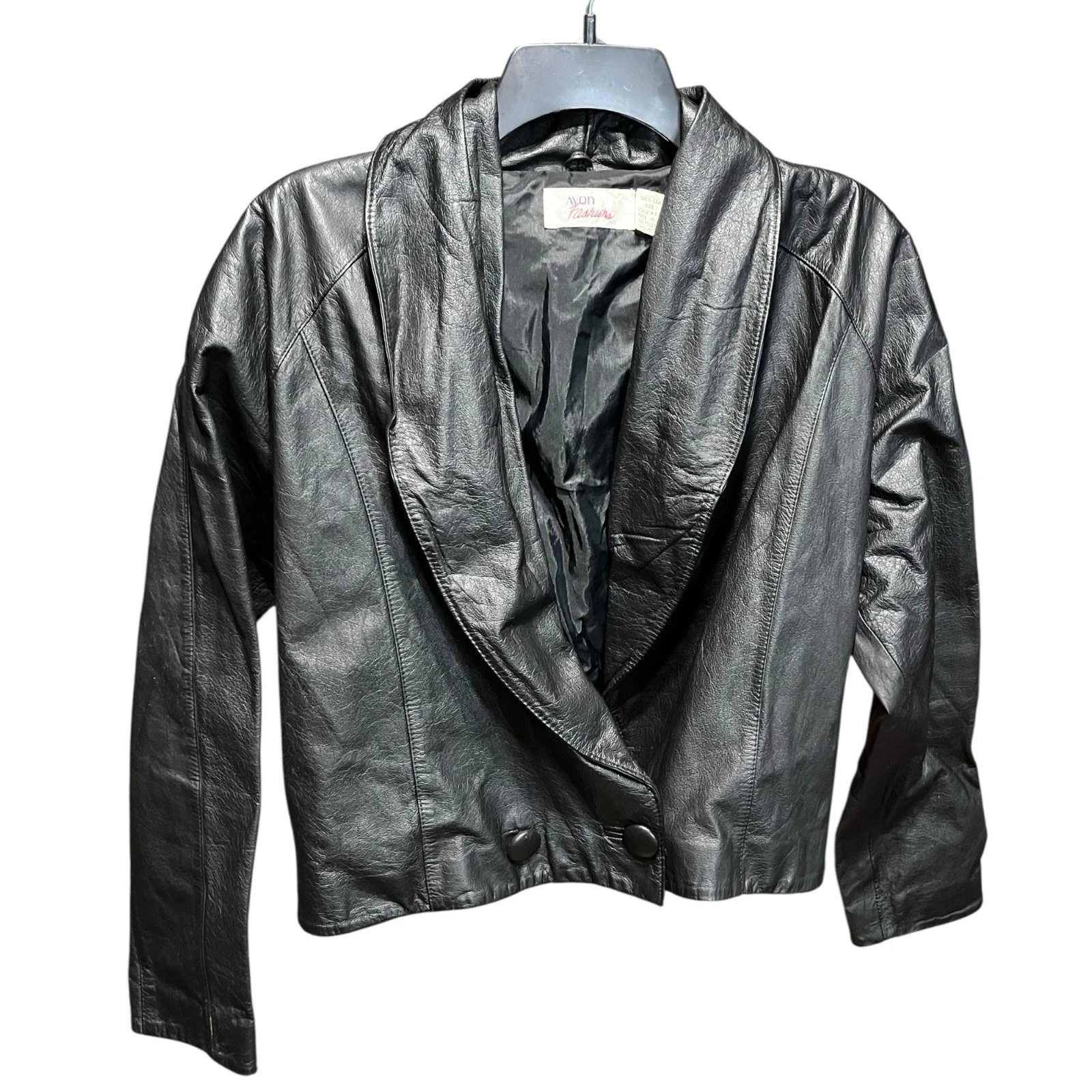 Vintage 80’s Avon Cropped Leather Jacket