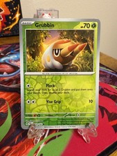 Pokemon Grubbin 018/162 Reverse Holo Common TCG 2024 Temporal Forces Card