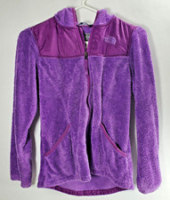 The North Face Girls Oso Fleece Hoodie Large 14/16 Purple Zip Up