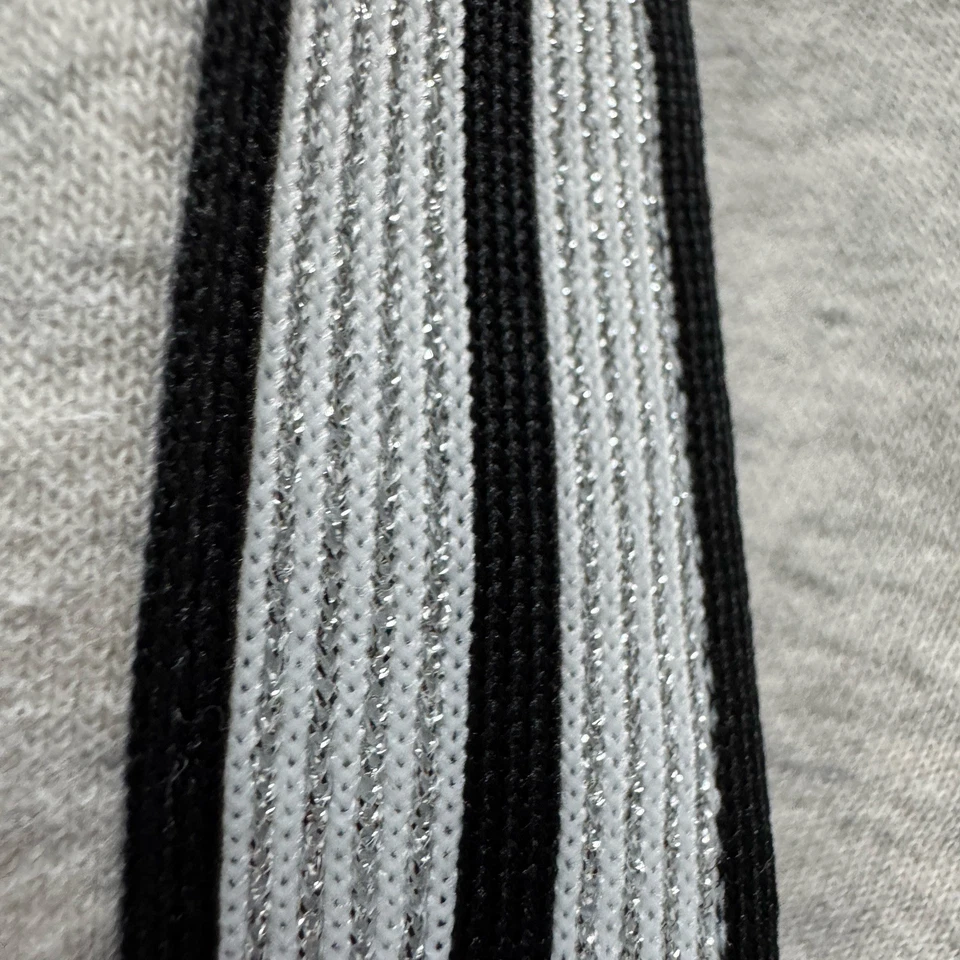 Sudadera MAEVE ANTHROPOLOGIE Mujer Gris Mediana Deportiva Plateada Rayas Cuello Redondo Foto 4 de 4