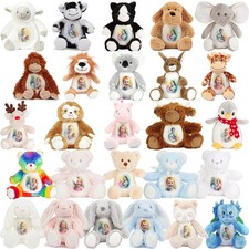 Mumbles Kuscheltier personalisiert mit Foto / Motiv Plüschtier Stofftier Druck