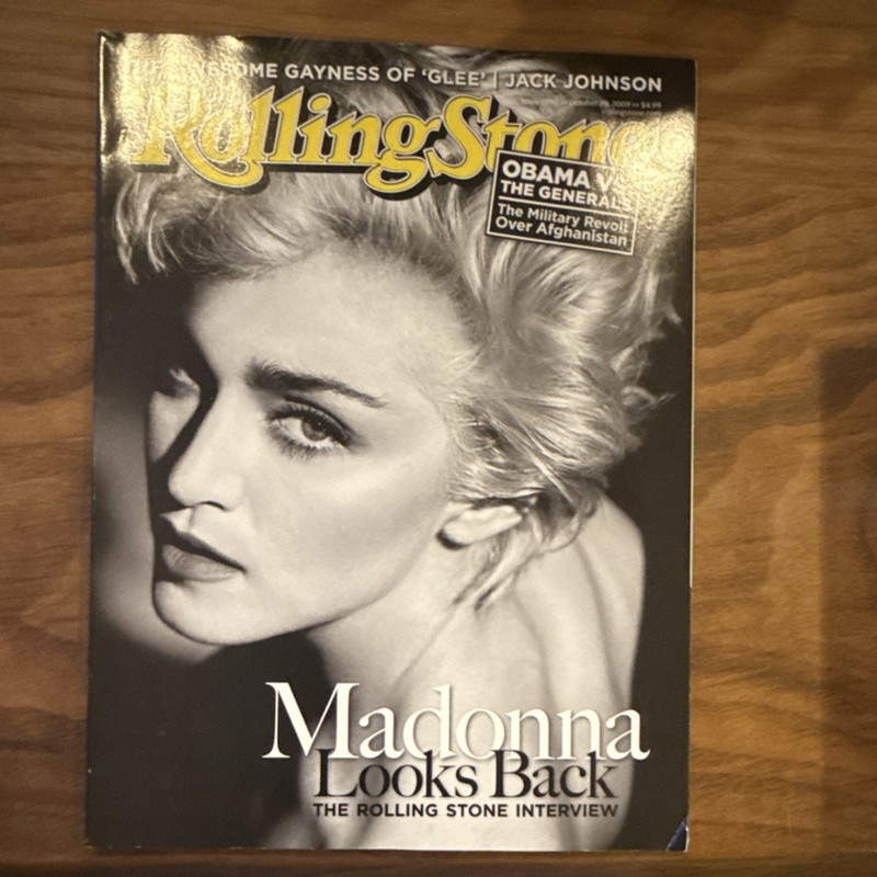 Rolling Stone Magazine Madonna Looks Back October 2009 Issue 1058