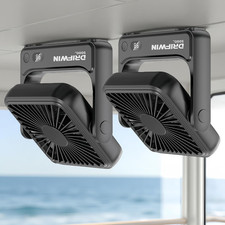 2-Pack Magnetic Cruise Approved Fan, 5000Mah Ultra-Slim Travel Fan Rechargeable,