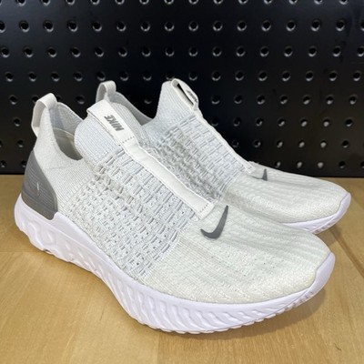 Nike React Phantom Run Flyknit 2 White Platinum CJ0280-100 Women's Running Shoes