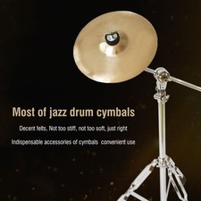  10pcs Jazz Drum Cymbal Felt Pads Musical Instrument Accessories Gray
