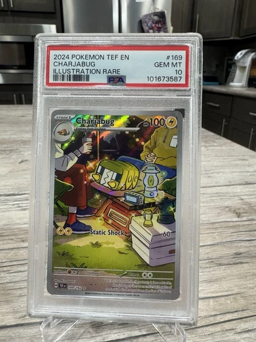 2024 Pokemon Temporal Forces CHARJABUG 169/162 Illustration Rare PSA 10 GEM MINT
