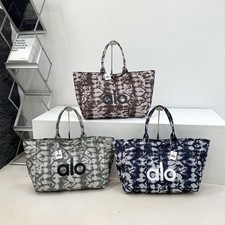 Alo Yoga Tie Dye Tote Bag Large Gym Travel Shoulder Handbag 3 Colors Available