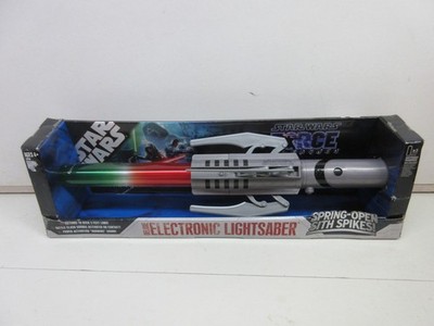 Star Wars The Force Unleashed Deluxe Electronic Lightsaber Color Change NEW RARE