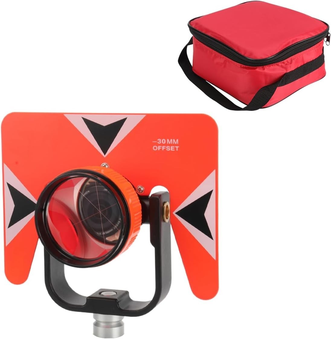 All-Metal Single Tilt Prism for Total Stations | Surveying Metal Prism with 0...