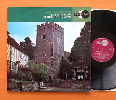 ECS 628 Britten Conducts A Boy Was Born / Rejoice In The Lamb 1958 Decca EX/EX