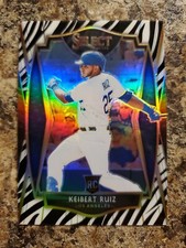 Keibert Ruiz 2021 Select Premier Level Zebra RC Prizm Refractor Nationals !!!