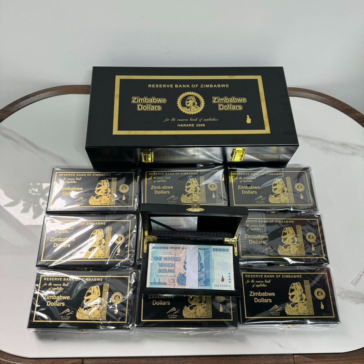 1000 pcs/box ZIM $100 One Hundred Trillion Dollars Zimbabwe Blue Banknotes | eBay 1000 pcs/box ZIM $100 One Hundred Trillion Dollars Zimbabwe Blue Banknotes | eBay