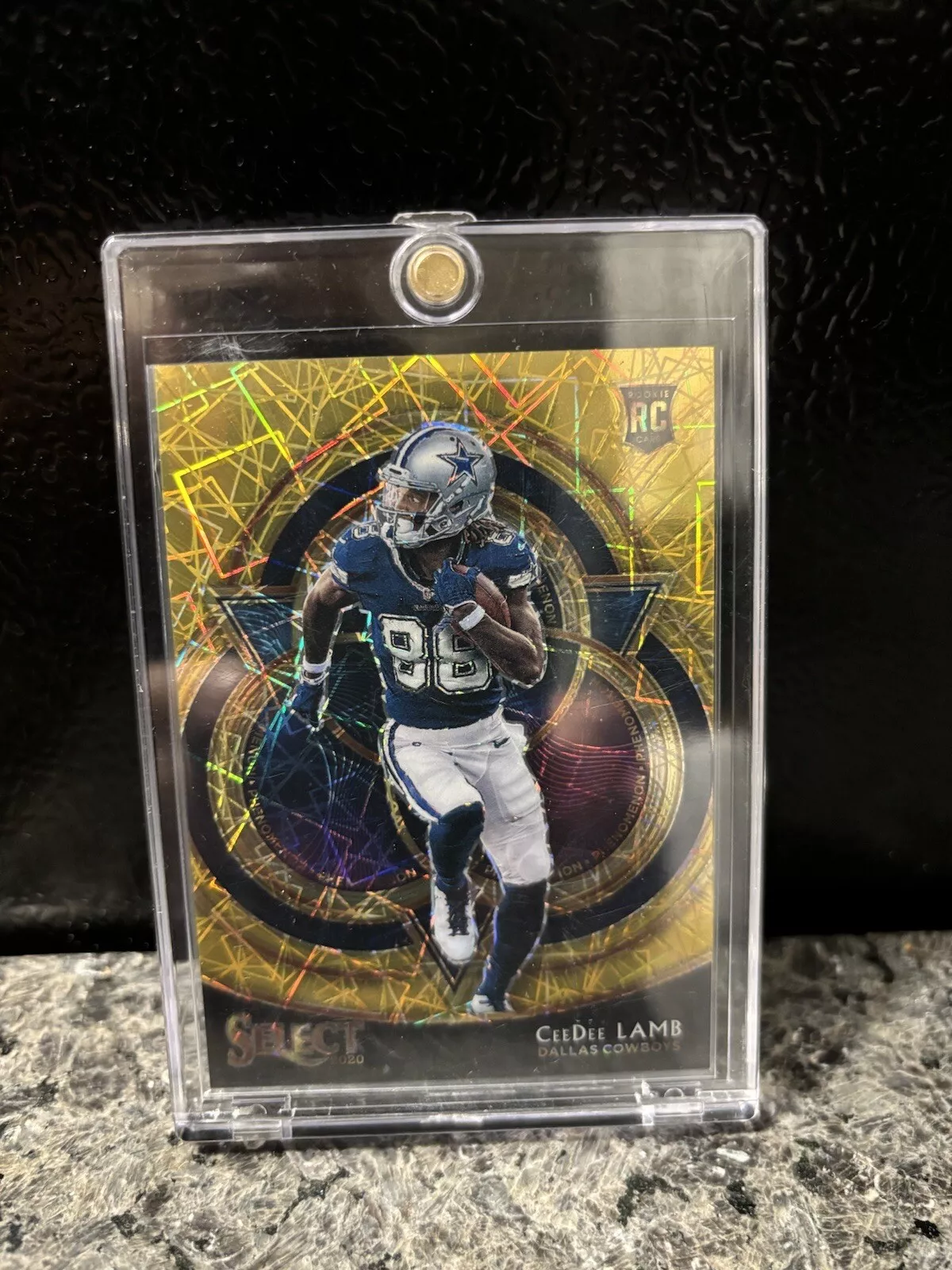 2020 Select Ceedee Lamb Gold Lazer Phenomenon Rookie RC #P24 Cowboys 4/10