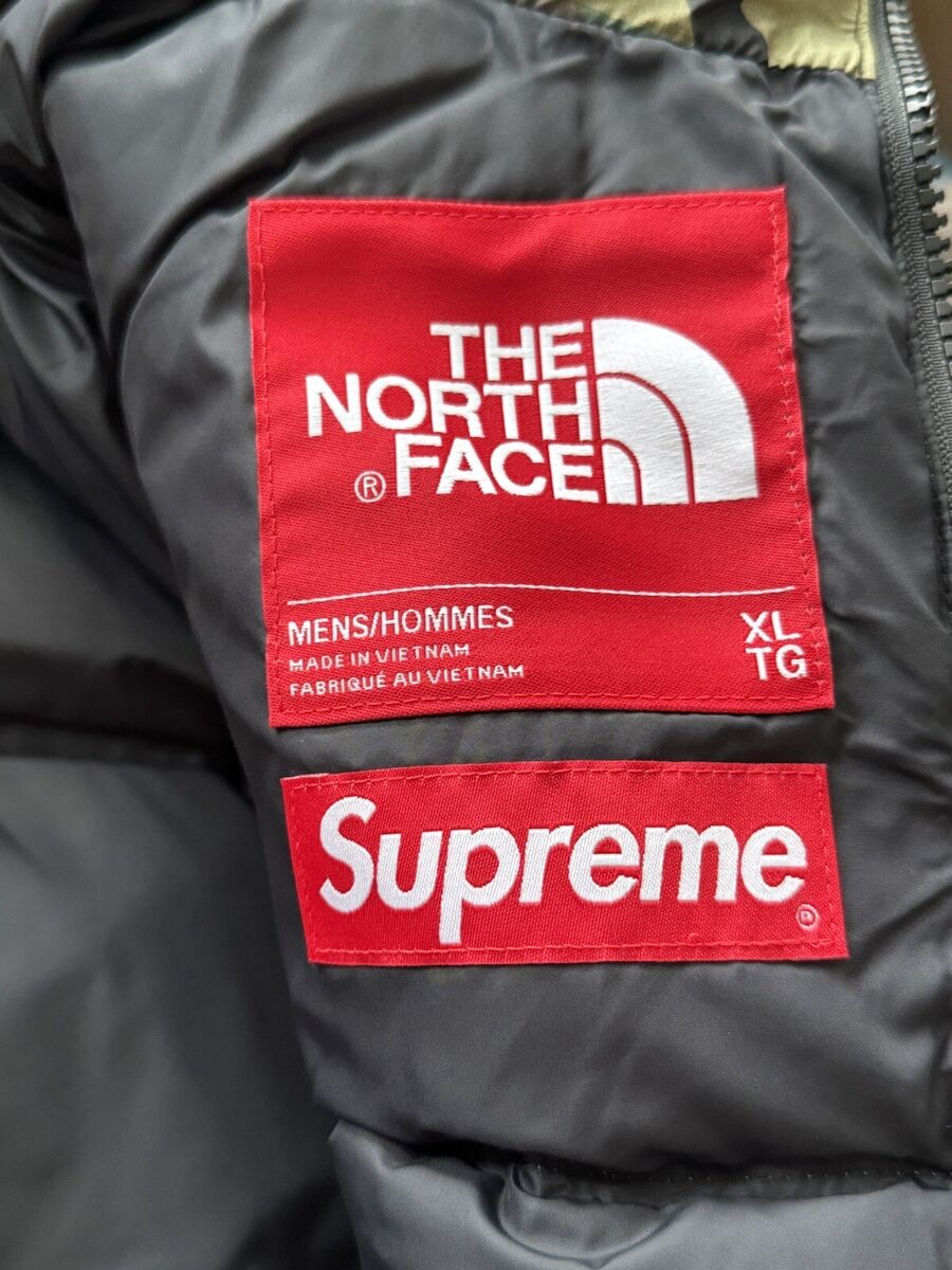 SUPREME X THE NORTH FACE - ZIO SPLIT CAMO PUFFER JACKET SIZE SUPREME X THE NORTH FACE - ZIO SPLIT CAMO PUFFER JACKET SIZE