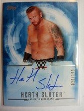WWE Heath Slater 2017 Topps Undisputed Blue On Card Autograph SN 20 of 199